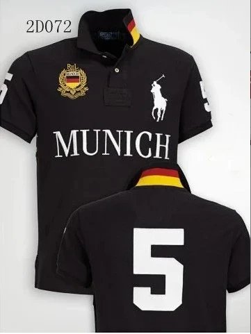 Polo Ralph Lauren Long Sleeve Polo Black with Gold Embroidery Tops Polo - 9