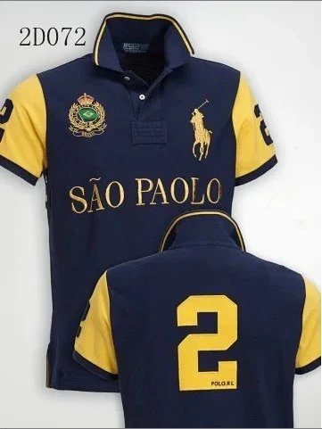 Polo Ralph Lauren Long Sleeve Polo Black with Gold Embroidery Tops Polo - 4