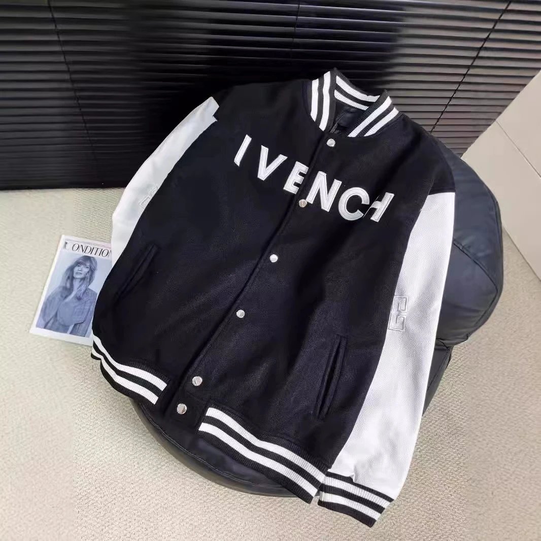 Louis Vuitton Crystal-Embellished Varsity Jacket Black - 6