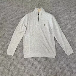 thumbnail for Embroidered half-zip sweatshirt long-sleeved sweatshirt