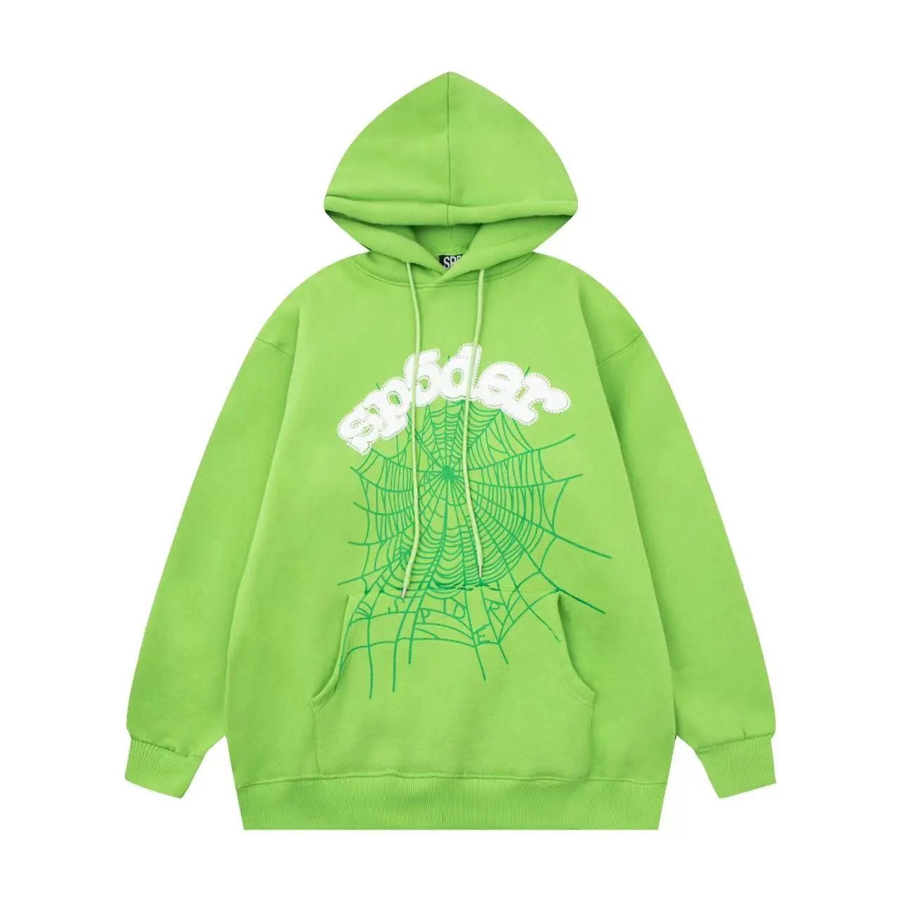 SP5DER Spider Web Graphic Hoodie Black - 12