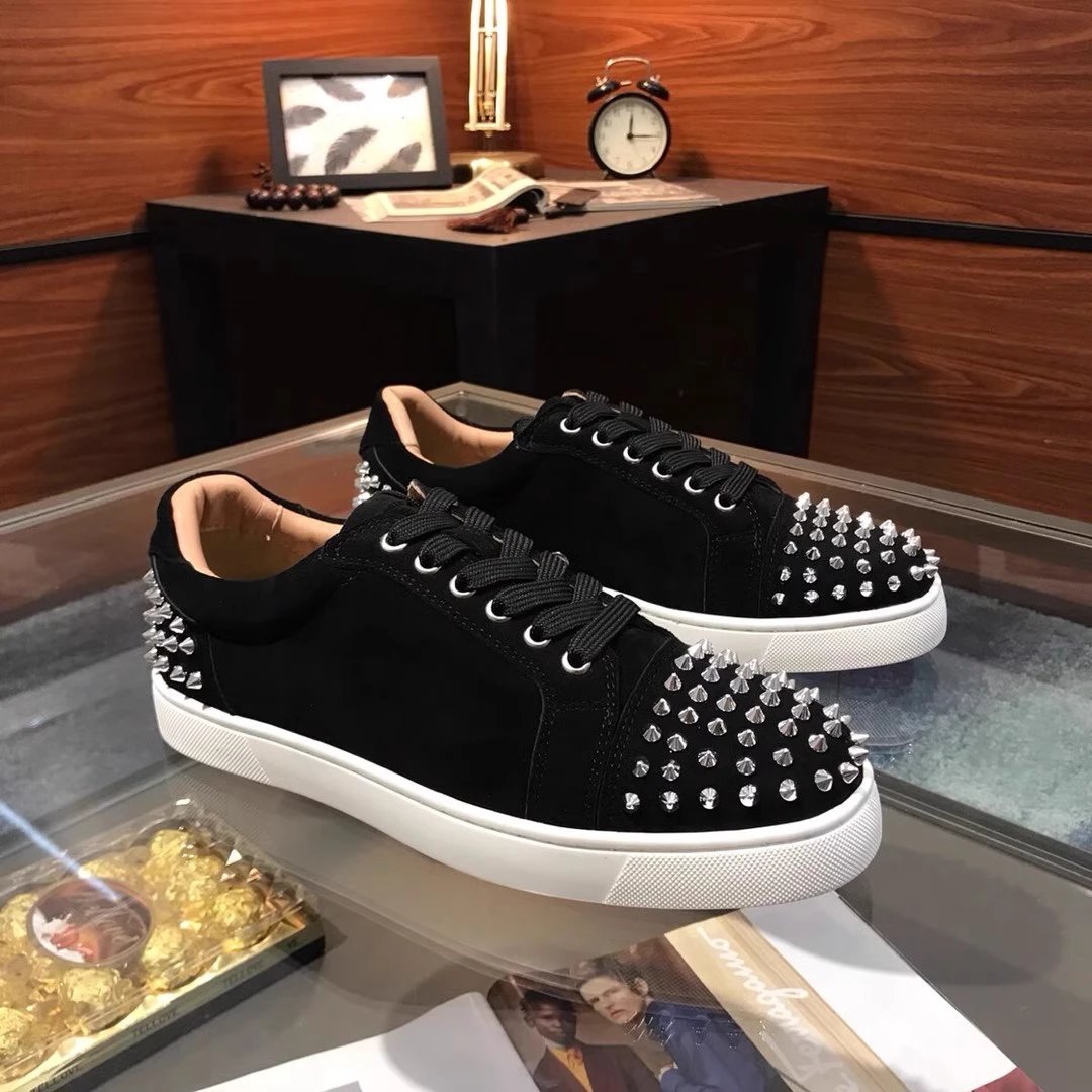 Christian Louboutin Shoes — Black Suede Silver Nail colorway — USFans Spreadsheet photo