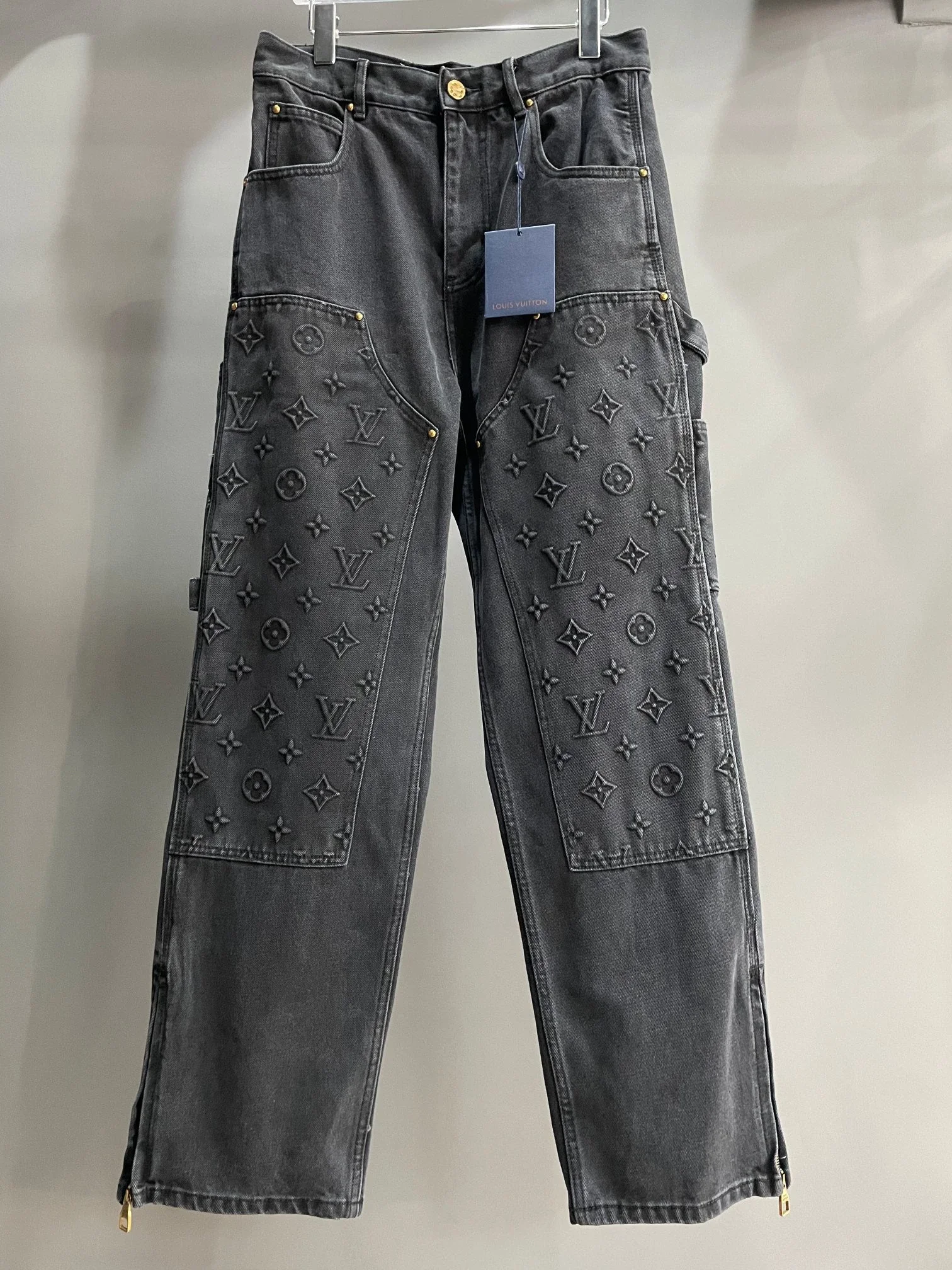 Louis Vuitton Monogram Embossed Cargo Jeans
