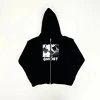 Playboi Carti WLR Merch Zip Up Hoodie — Black colorway — USFans Spreadsheet photo