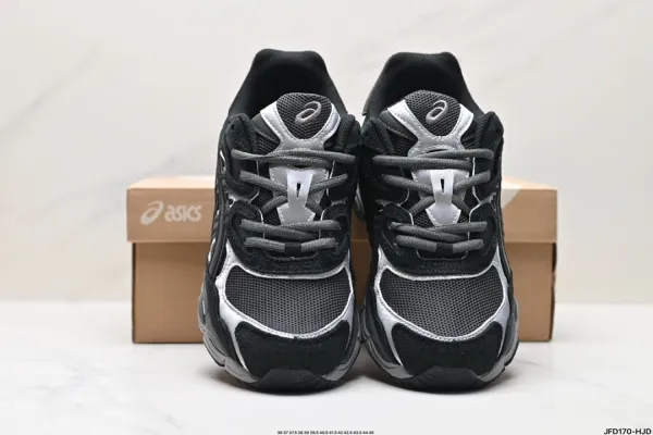 Asics Gel-Kayano 14 Silver Black White Running Shoes - 9
