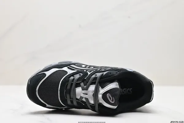 Asics Gel-Kayano 14 Silver Black White Running Shoes - 4