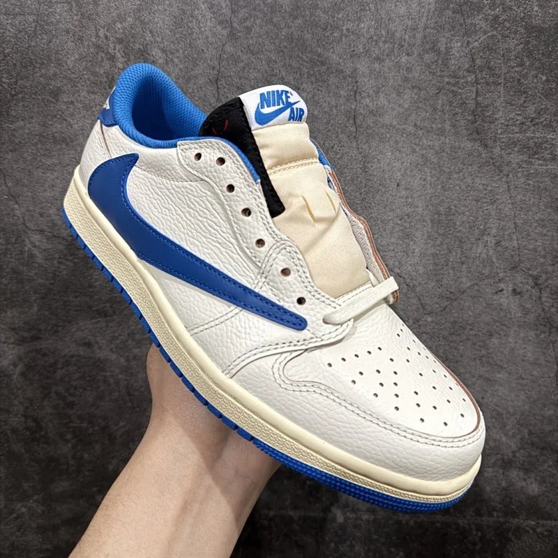 Jordan 1 Low Fragment — White Blue Inverted DM7866-104 colorway — USFans Spreadsheet photo