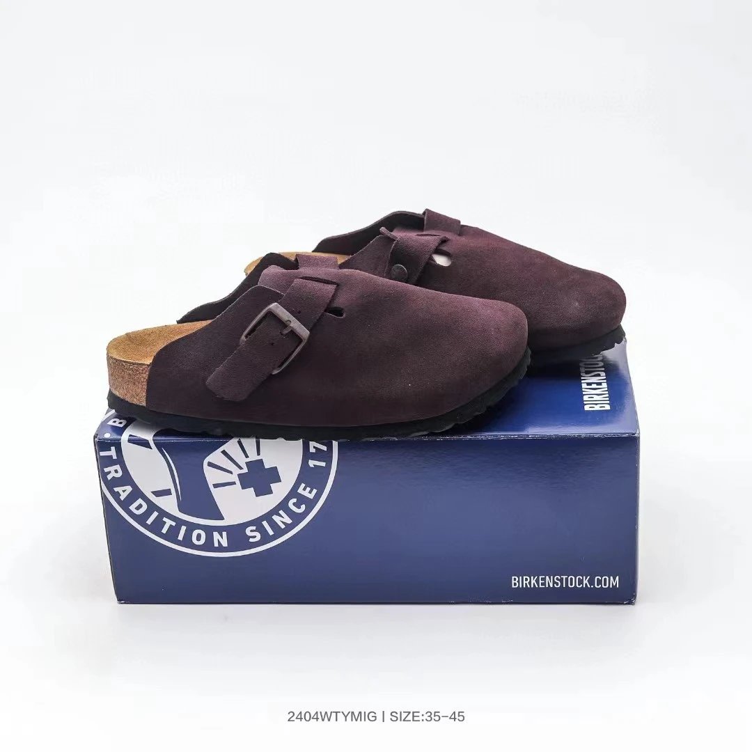 Birkenstock Boston Soft Footbed Suede Clogs