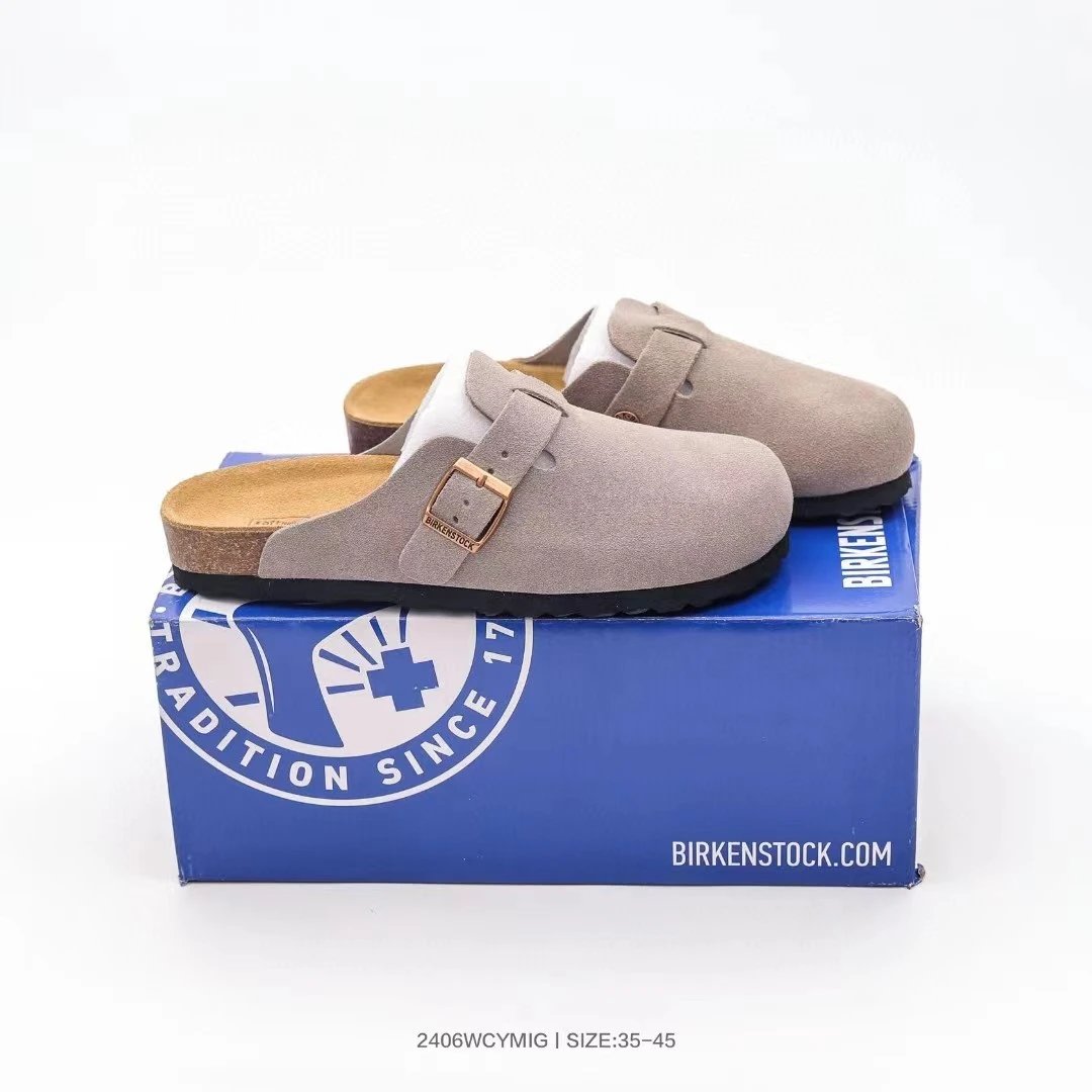 Birkenstock Boston Soft Footbed Suede Clogs