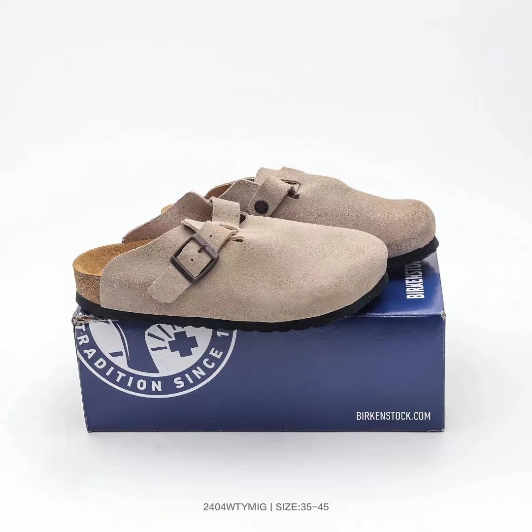 Birkenstock Boston Soft Footbed Suede Clogs