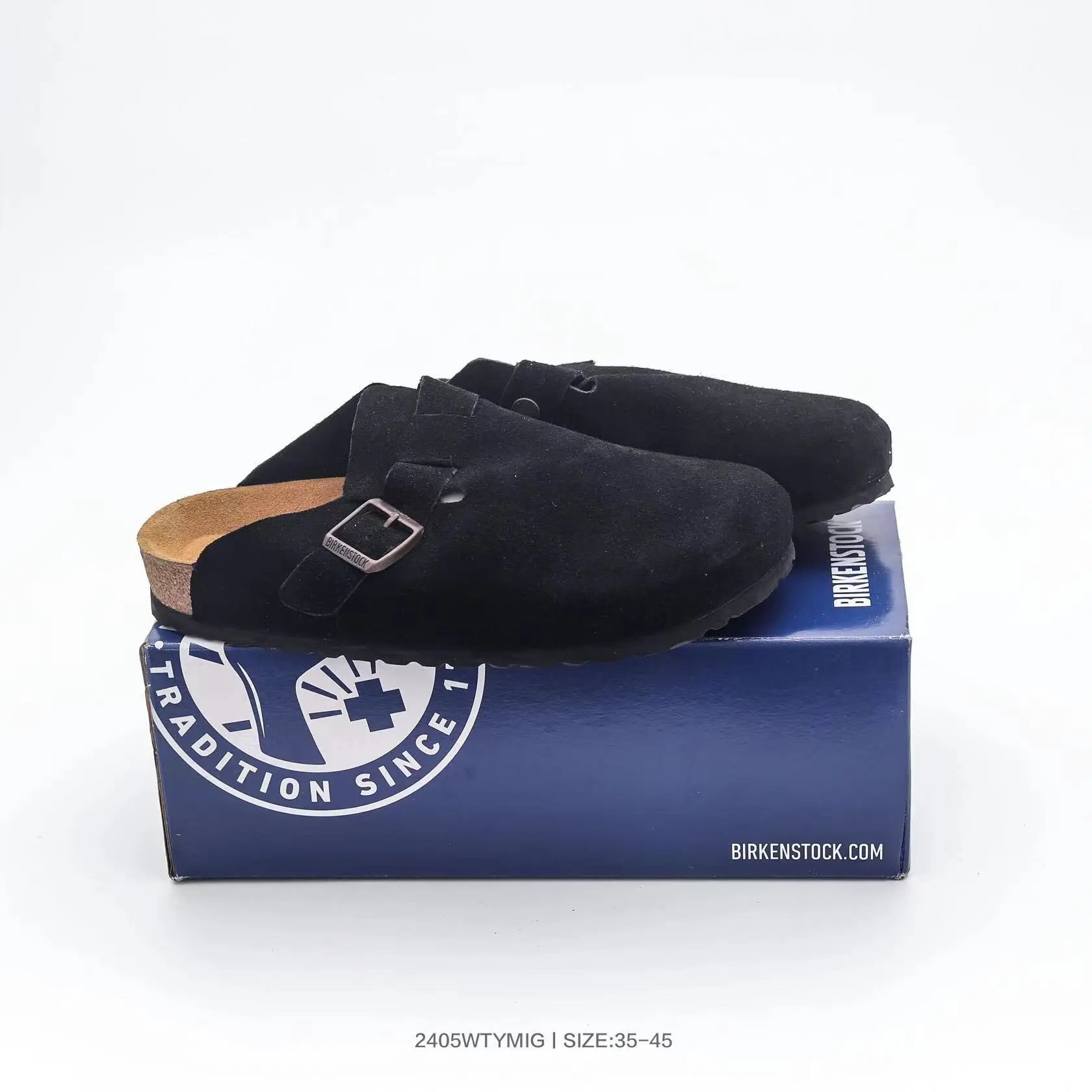 Birkenstock Boston Soft Footbed Suede Clogs