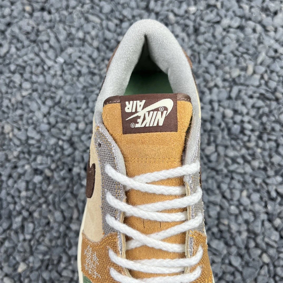 Nike Air Jordan 1 Low 'Moss' Patchwork Sneakers - 4