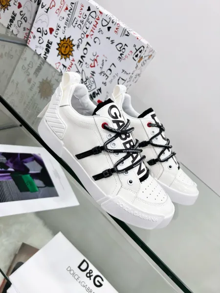 Dolce & Gabbana Logo Strap Sneakers White - 1