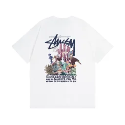 thumbnail for STUSSY Psychedlic Tee Psychedelic Print Crew Neck Men's and Women's Short Sleeve T-Shirts