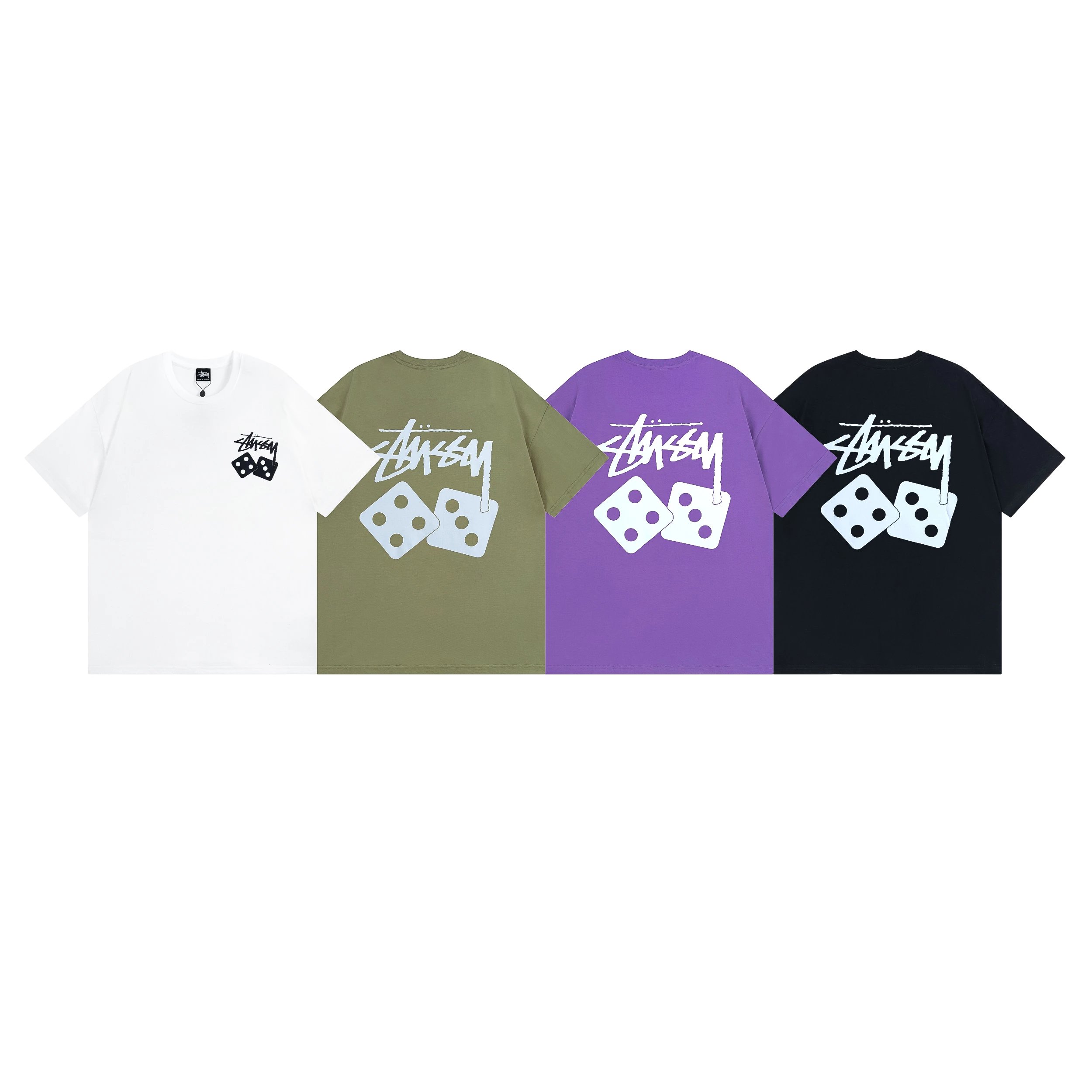 STUSSY Stussy Dice? Printed men's and women's short sleeve T-shirt