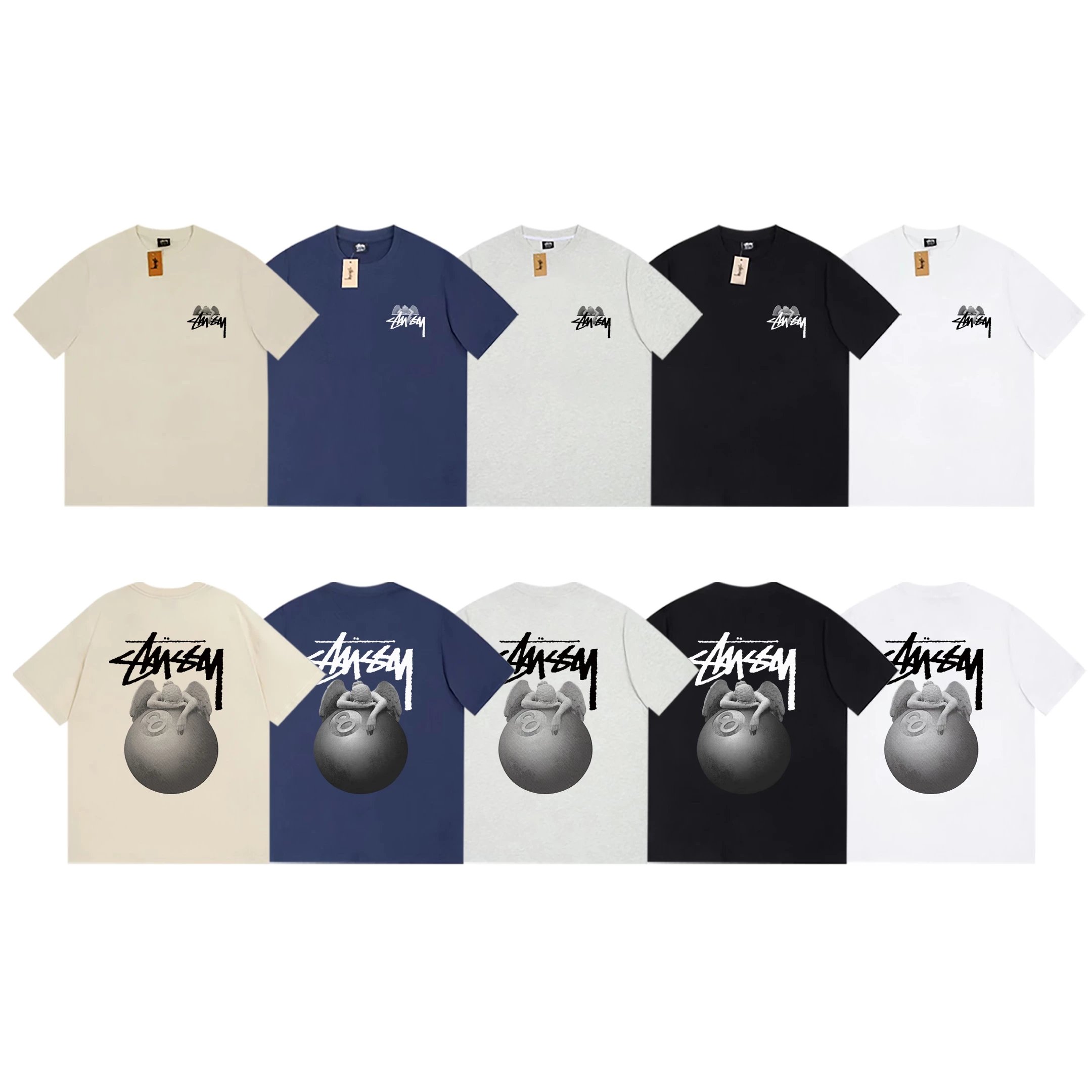 Stussy Stussy Angel 8 Ball? Crew Short Sleeve T-Shirt