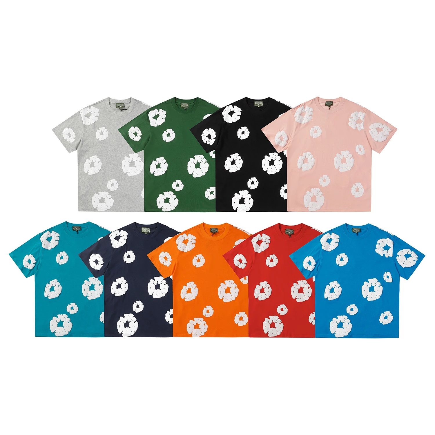 DENIM TEARS Kapok - European and American fashion brand high quality short sleeve