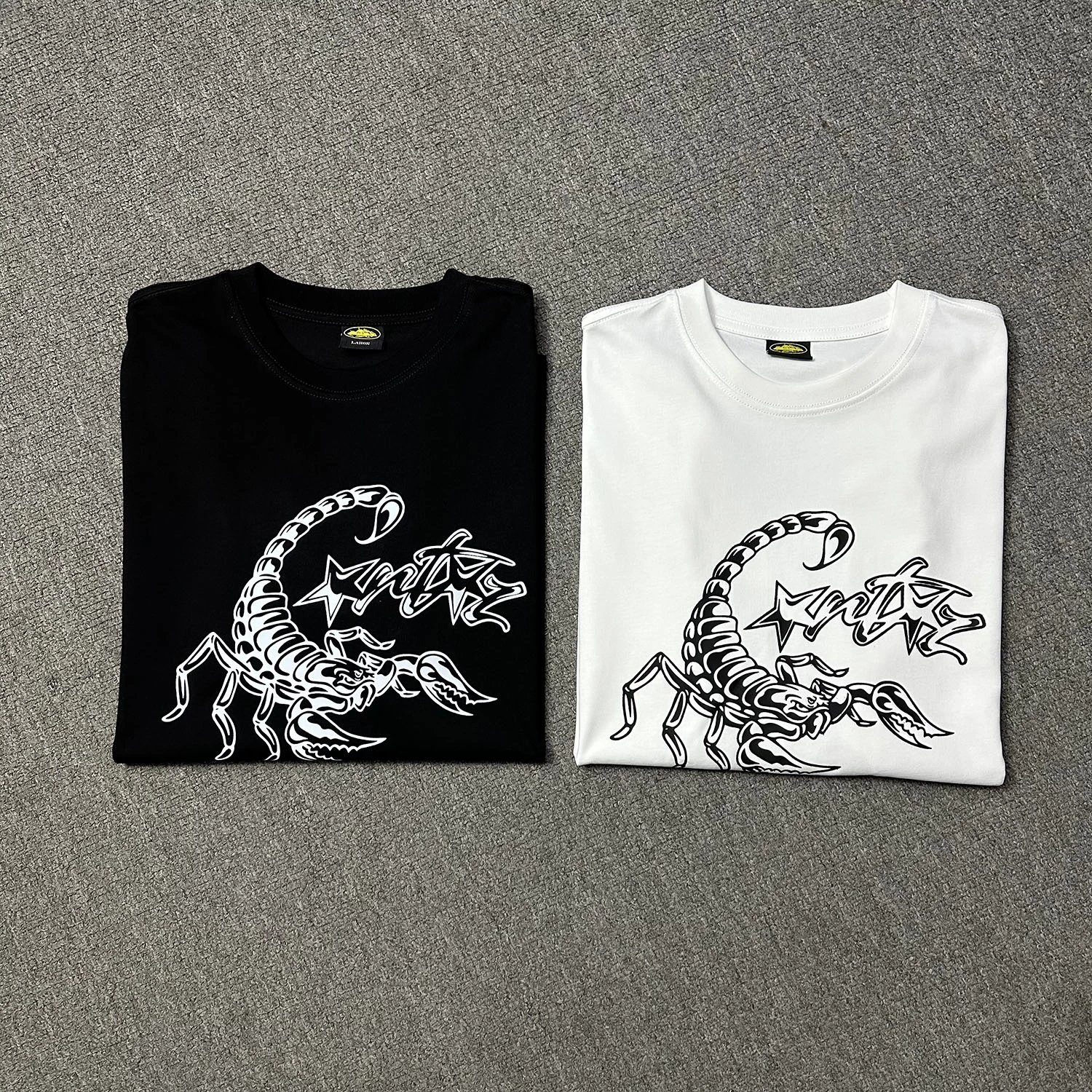 Corteiz White Scorpion Graphic Cotton Streetwear T-Shirt