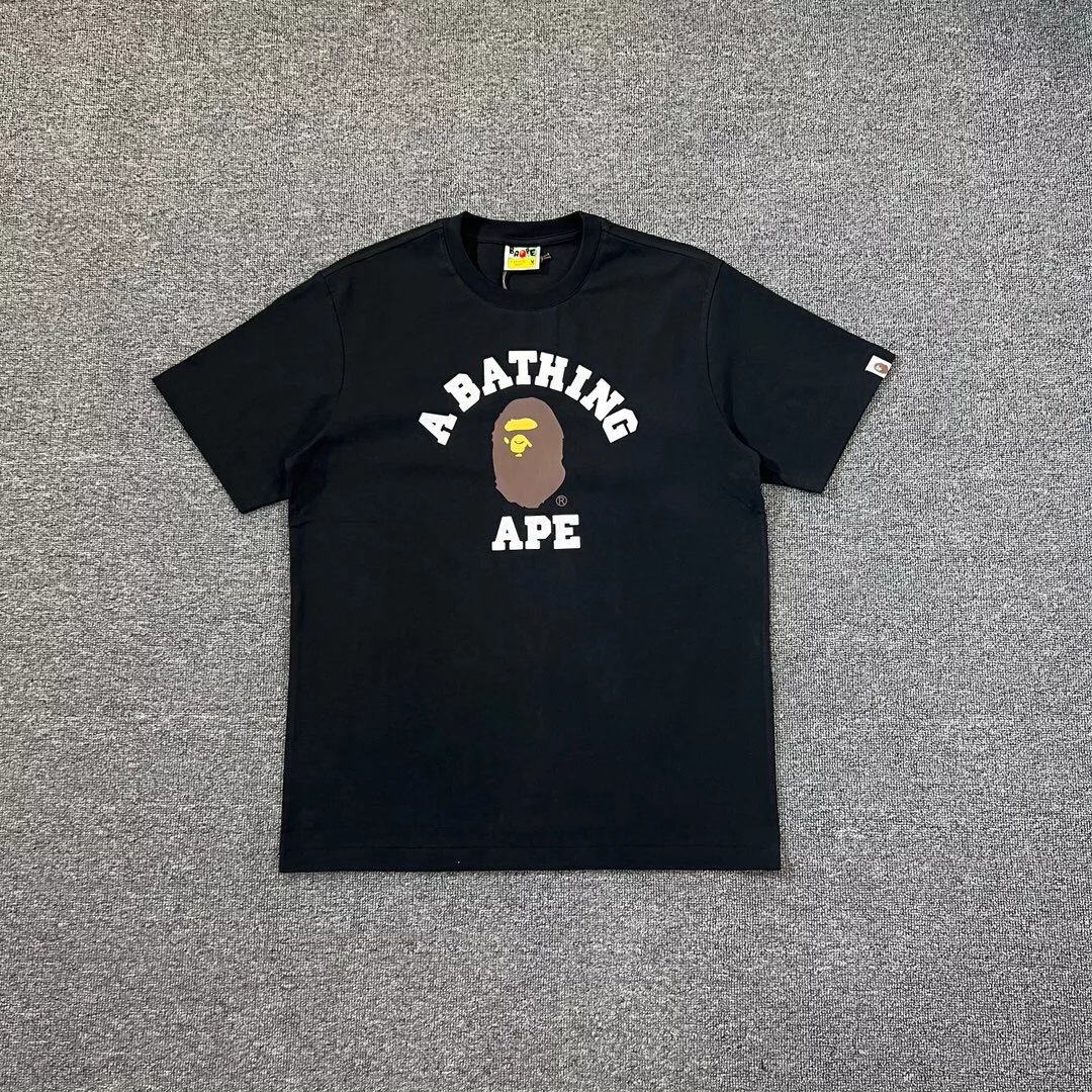 BAPE Ape Head Classic Letter Print Short Sleeve T-Shirt