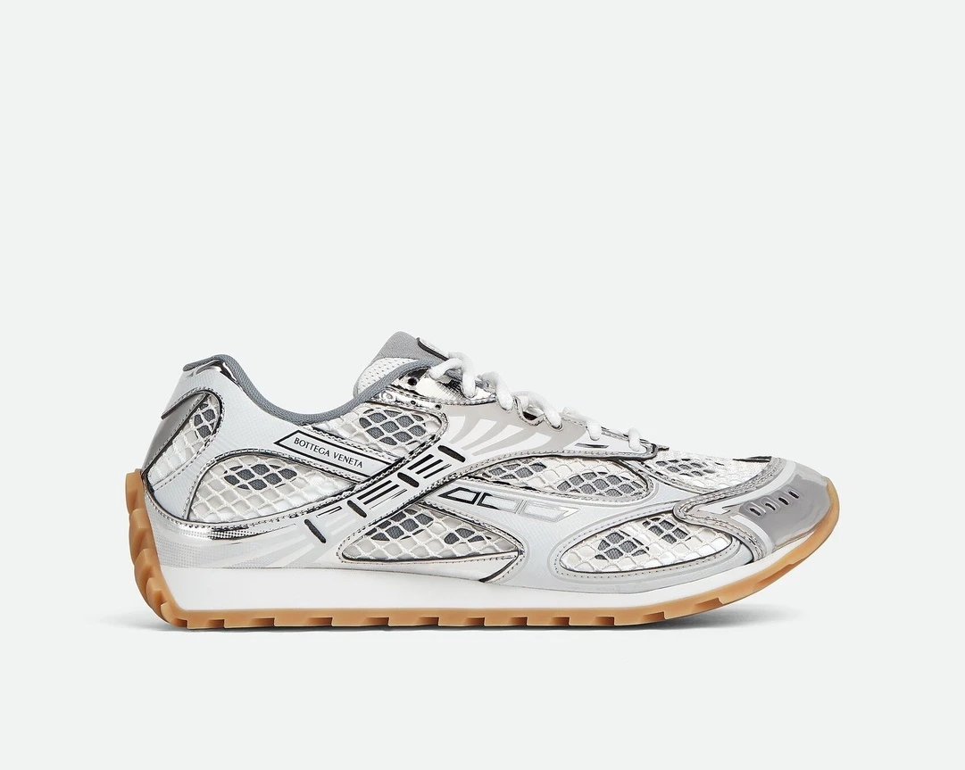 Bottega Veneta Sneakers Orbit — White Silver