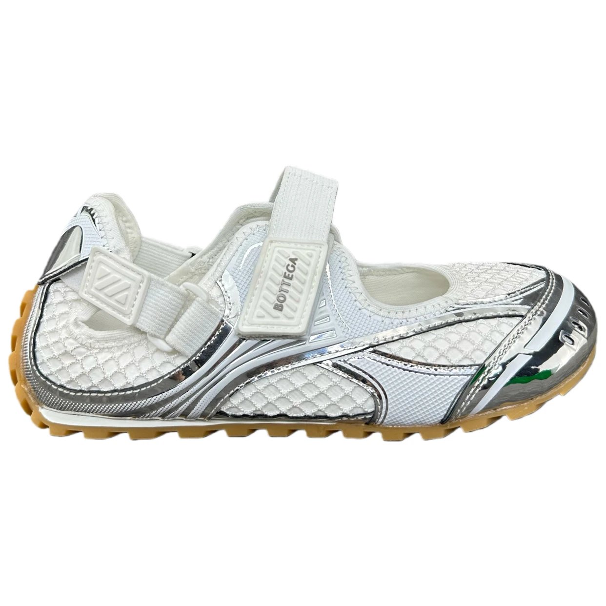 Bottega Veneta Sneakers Orbit — White Silver-Flash