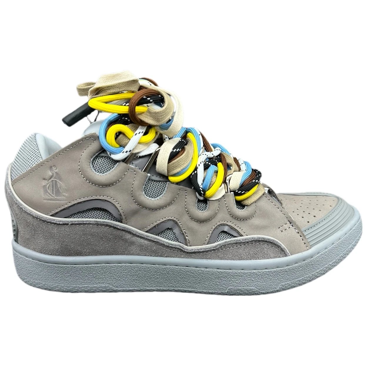 Grey——multi-colored shoelaces