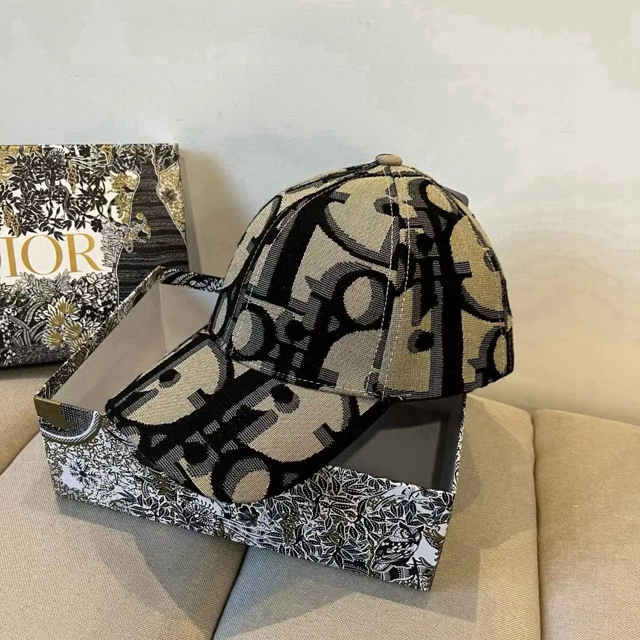 Dior Oblique Monogram Baseball Cap Black - 20