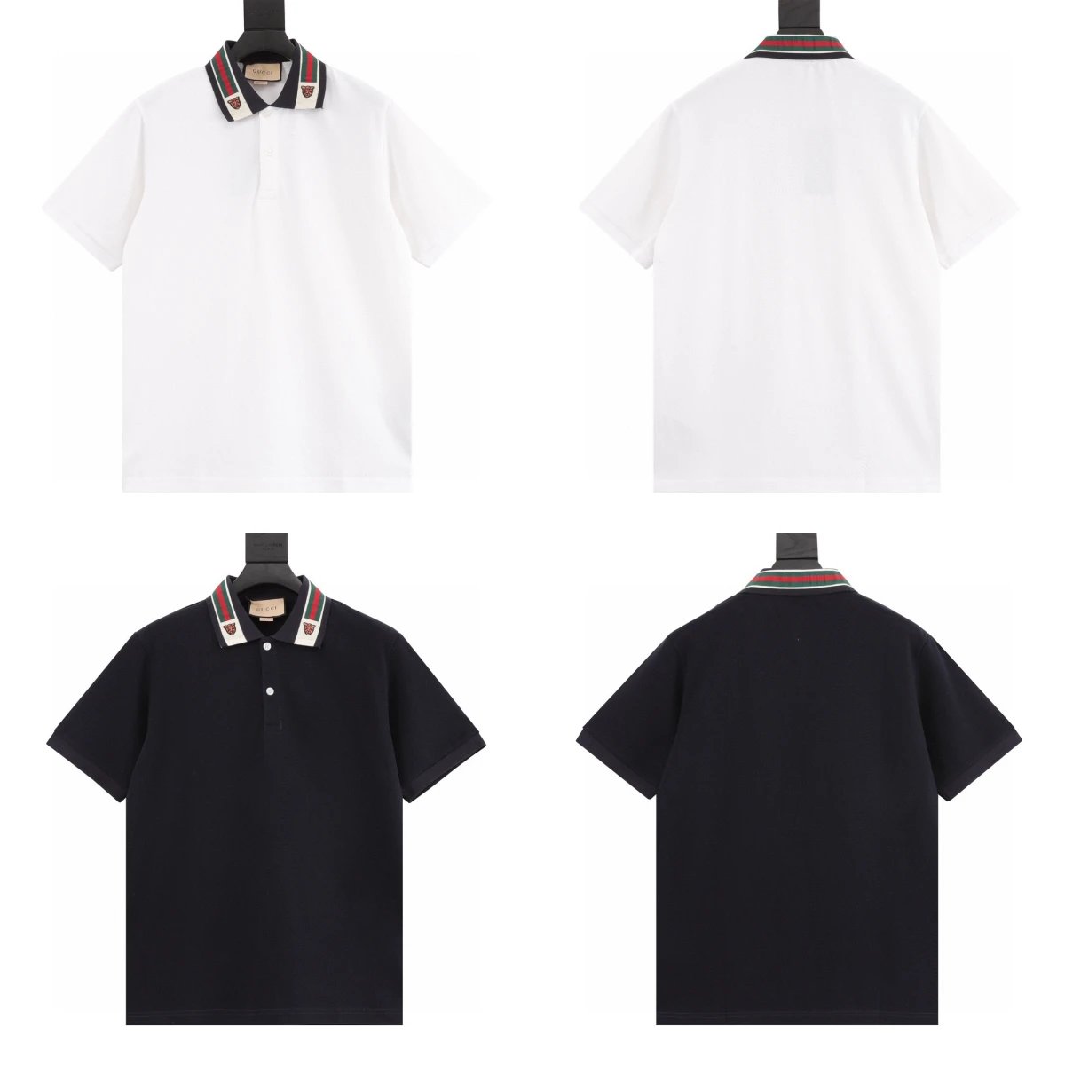 G Home Tiger Head Embroidered LOGO Short Sleeve Polo Shirt