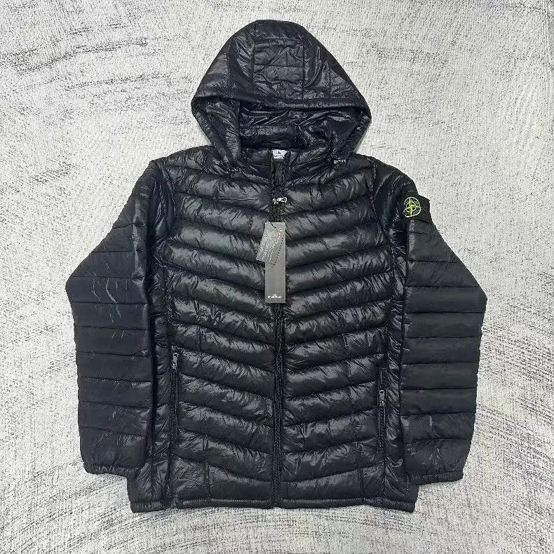 S hooded down jacket
