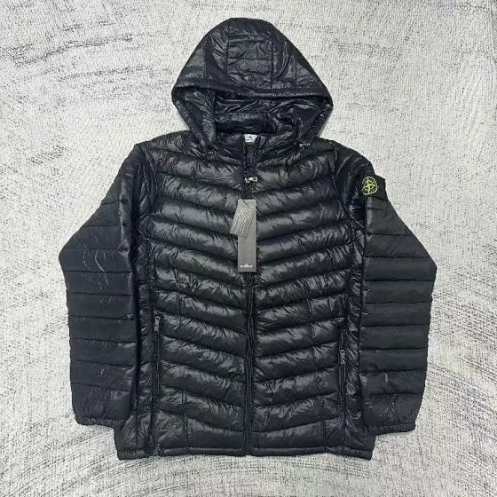 S hooded down jacket