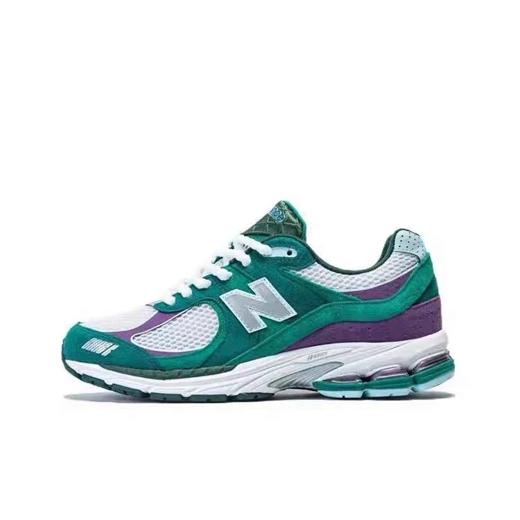 NB 2002 Phantom Shoes — green purple white M2002RUT colorway — USFans Spreadsheet photo
