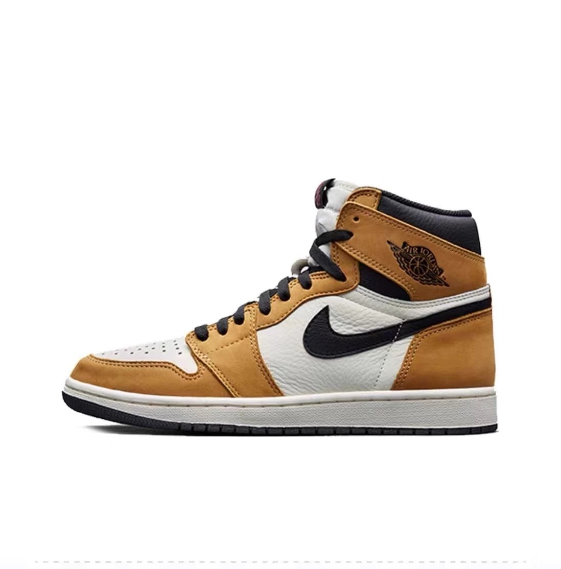 Air Jordan 1 High Six Crowns Black and Yellow