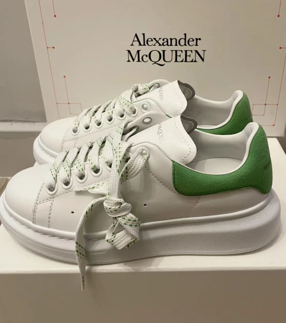 Alexander McQueen Trainers — Green Tail colorway — USFans Spreadsheet photo