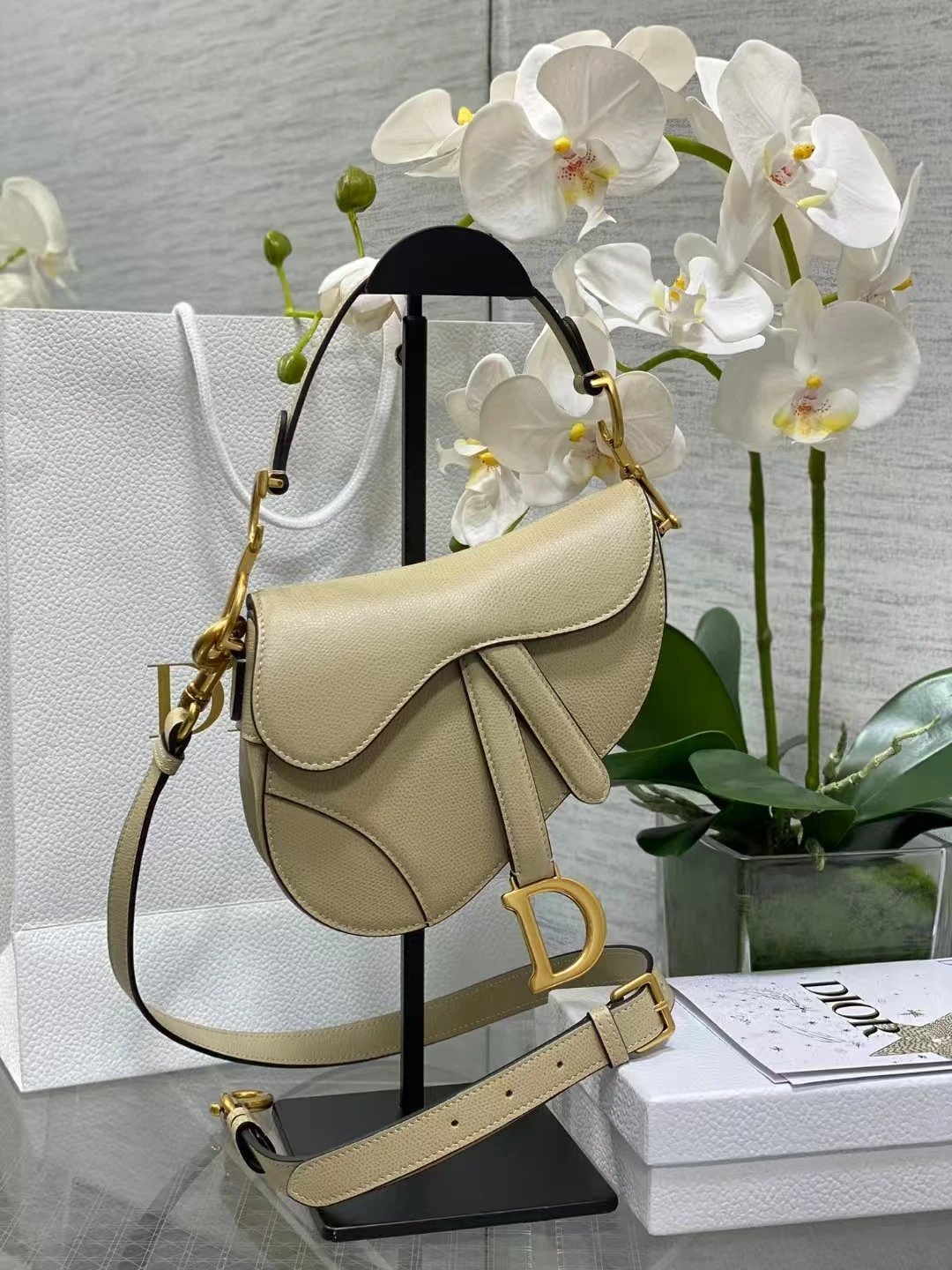 Dior Saddle Bag — apricot 17 × 5 × 15cm colorway — USFans Spreadsheet photo