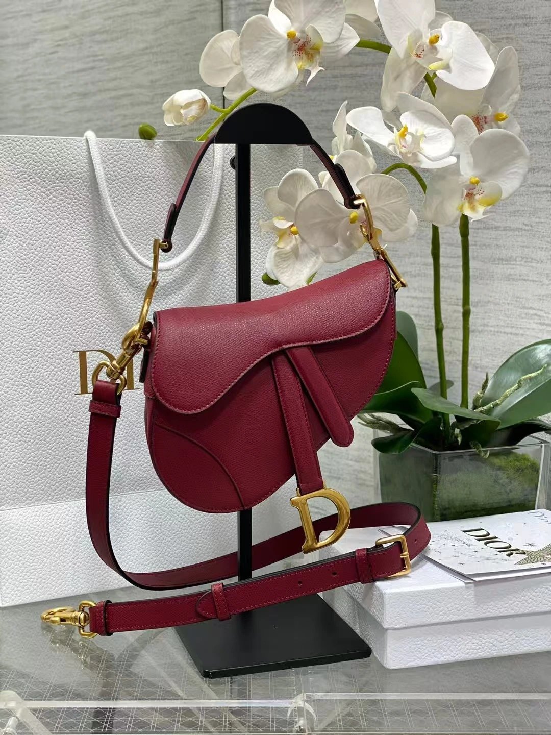 Dior Saddle Bag — Red 17 × 5 × 15cm colorway — USFans Spreadsheet photo