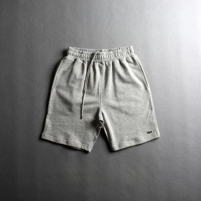 Black Lacoste Logo Sweat Shorts