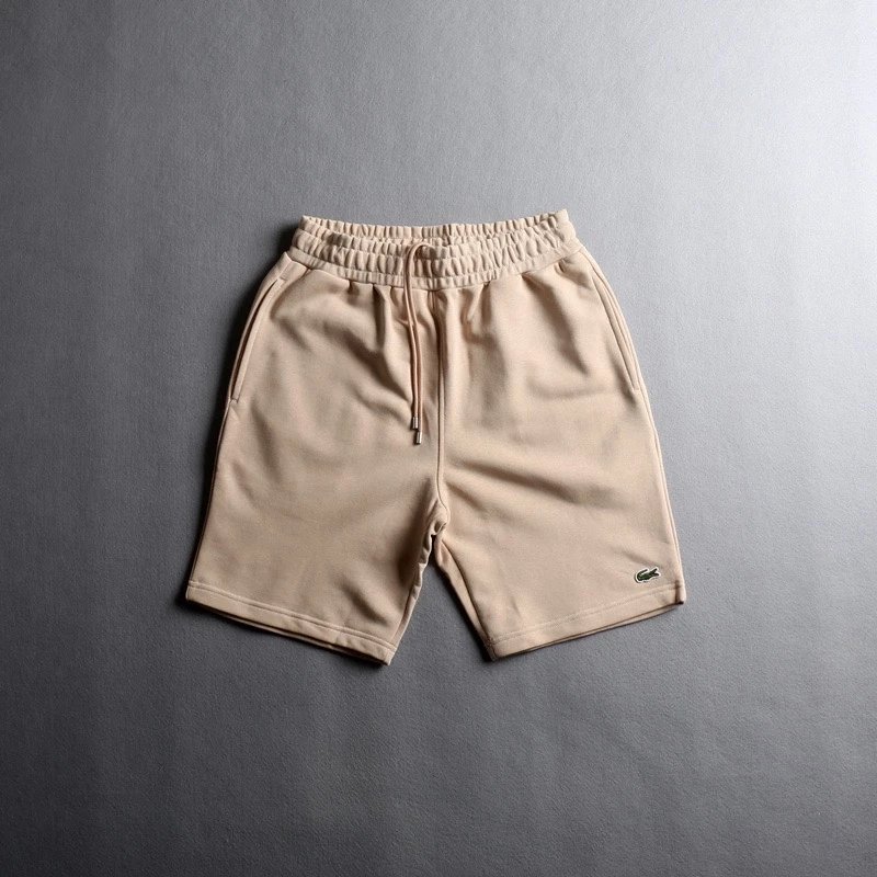 Black Lacoste Logo Sweat Shorts