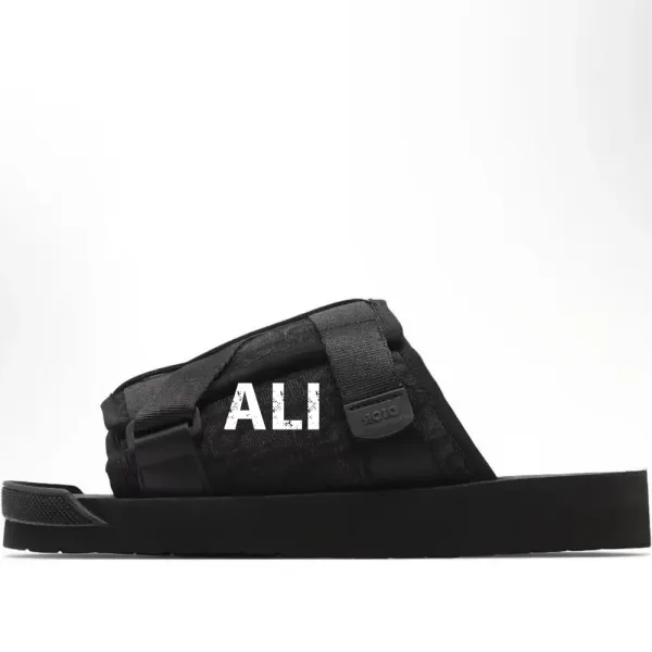 Dior x Tods Slide Sandal Navy Blue Oblique Print Slippers - 5