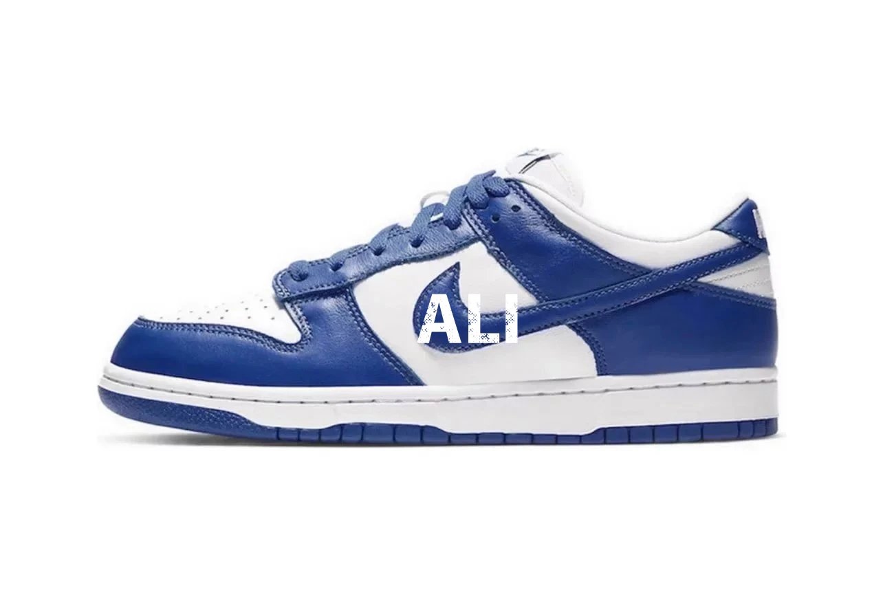 Nike Dunk Low — Kentucky White and Blue