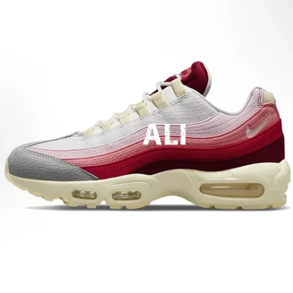Nike Air Max 95 Gradient Red Pink White Sneakers Running Shoes - 1