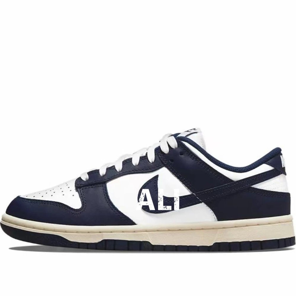 Nike Dunk Low — Distressed navy blue