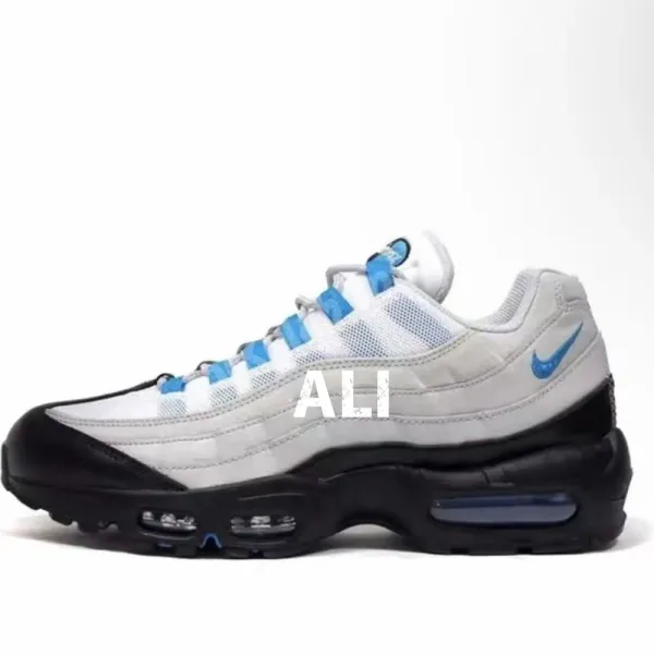Nike Air Max 95 Light Blue and Gray Sneakers Running Shoes - 1