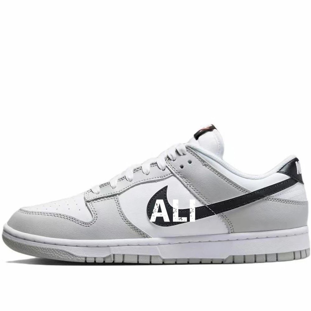 Nike Dunk Low — Gray, white, and black lottery