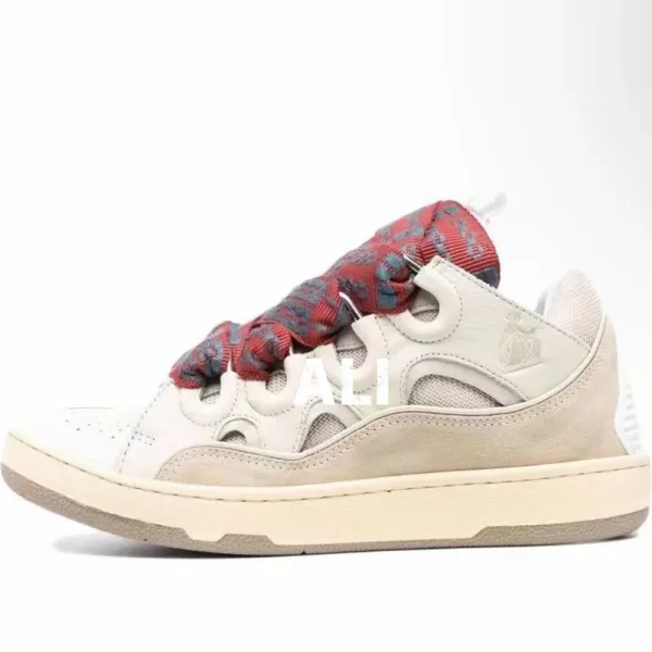 Lanvin x Virgil Abloh Run Away Paint Splatter Pink Beige Sneakers - 7