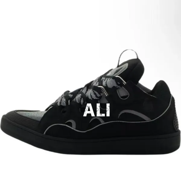 Lanvin x Virgil Abloh Run Away Paint Splatter Pink Beige Sneakers - 3