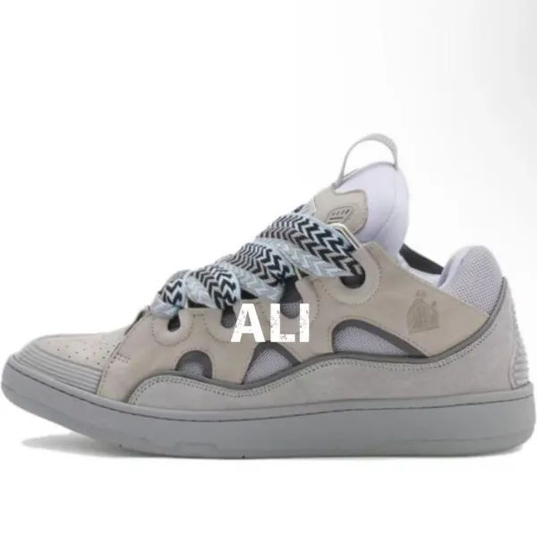 Lanvin x Virgil Abloh Run Away Paint Splatter Pink Beige Sneakers - 13