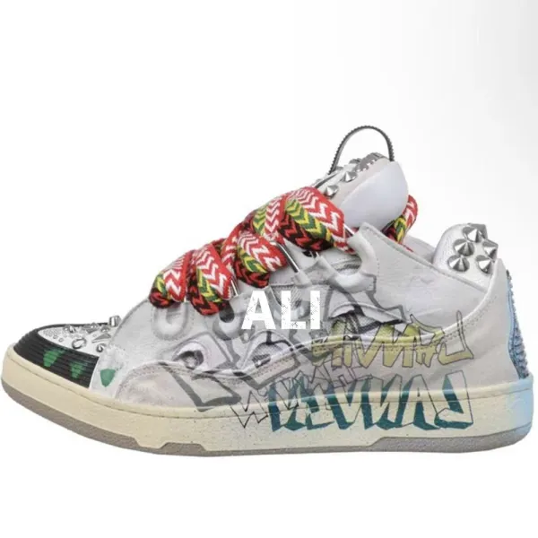 Maison Margiela Tabi Sneaker Multicolor Graffiti-Print Sneakers - 1