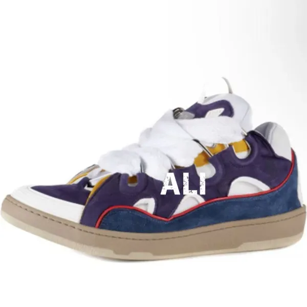 Lanvin x Virgil Abloh Run Away Paint Splatter Pink Beige Sneakers - 21