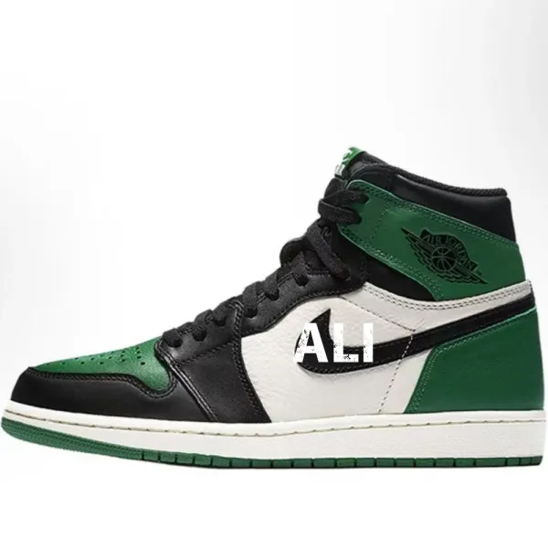Air Jordan 1 High OG Pine Green Sneakers Basketball Shoes - 1