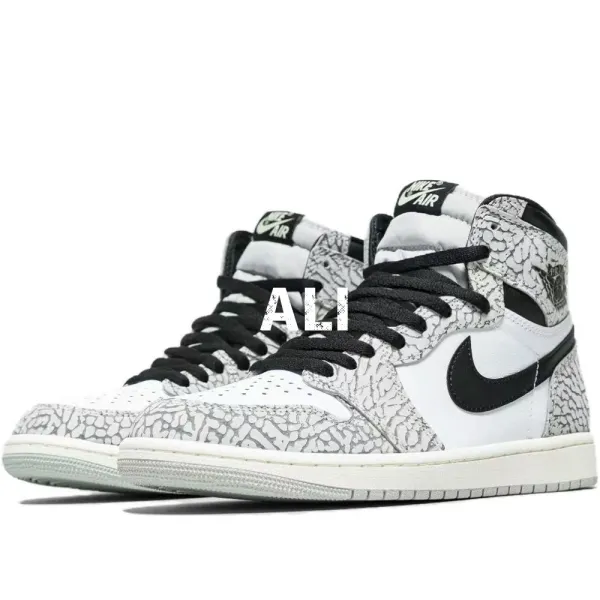Air Jordan 1 High OG 'Graffiti' Black / Gray Sneakers Basketball Shoes - 20